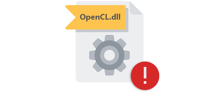 Иконка ошибка OpenCL.dll